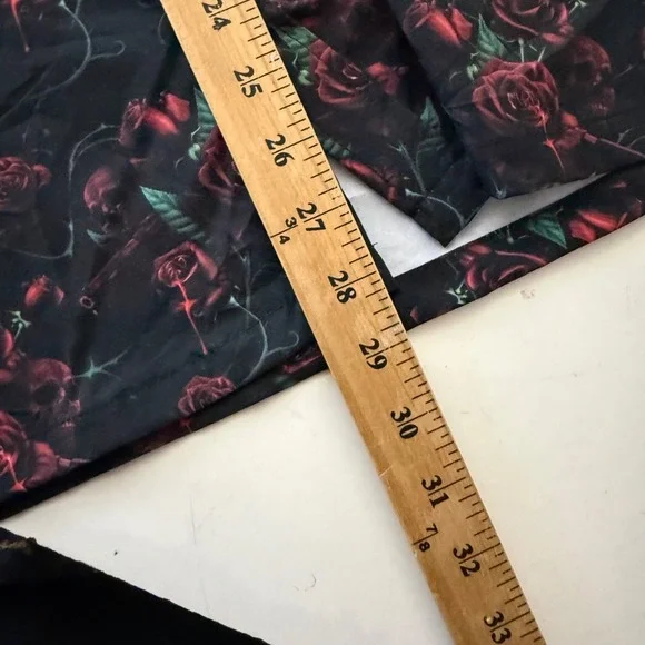 Retro Rifle Shirt MEDIUM Polyester Blend THE WIDOW Short Sleeve Beach Stretch - Picture 7 of 8